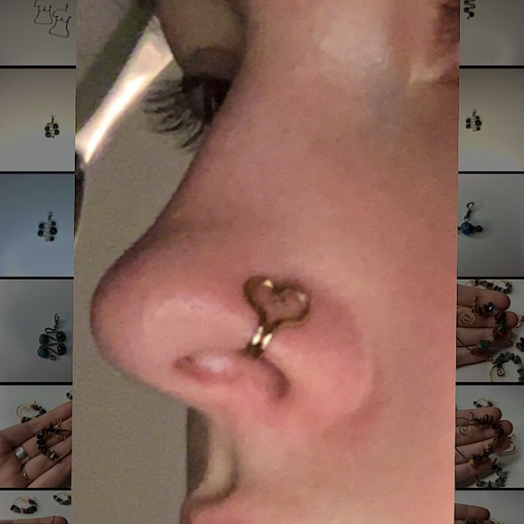 Jewelry - gold and silver nose cuffs